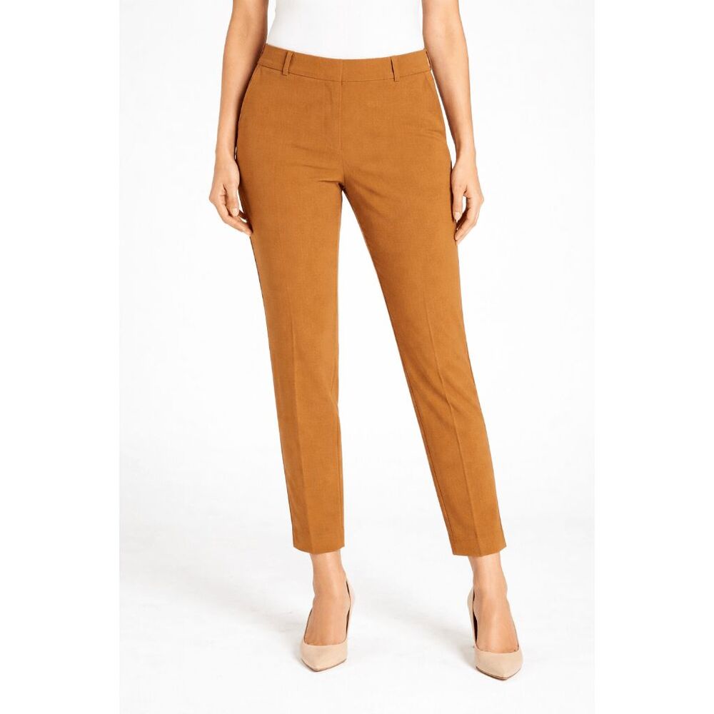 Calvin Klein Women's Straight-Leg Ankle Pants Color Luggage 4P